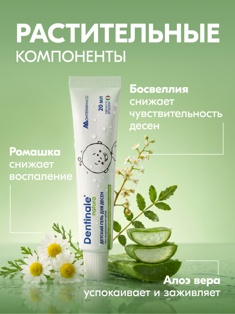 Растительные компоненты геля для десен Dentinale natura